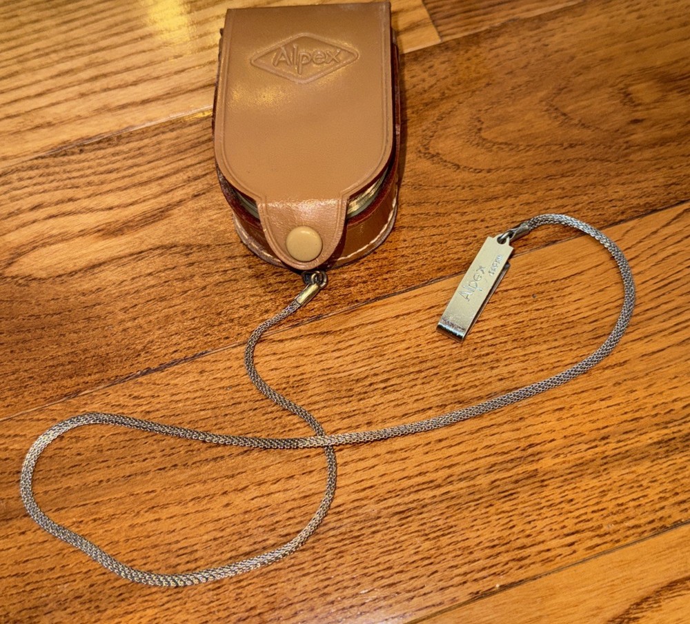 Vintage Alpex Hand Held Exposure light Meter In Box With Paperwork