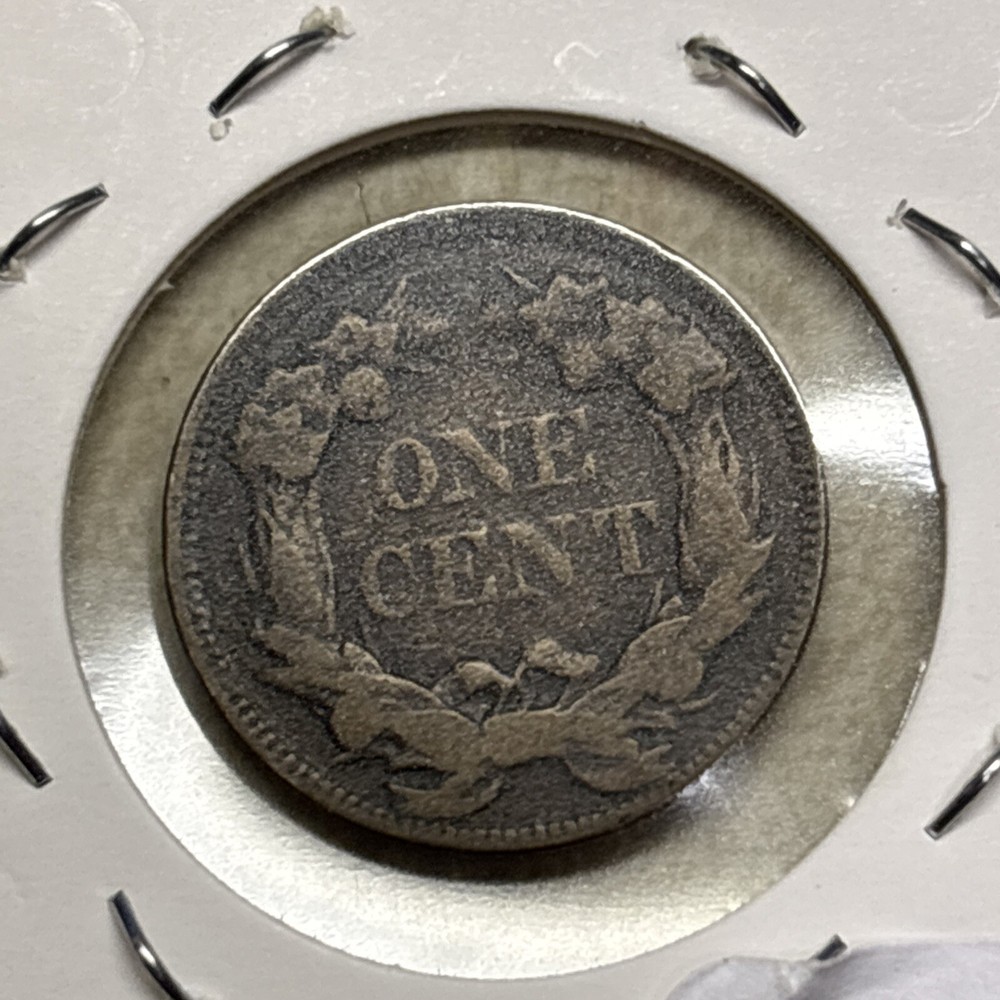 1858 Flying Eagle Cent Penny, Large Letters