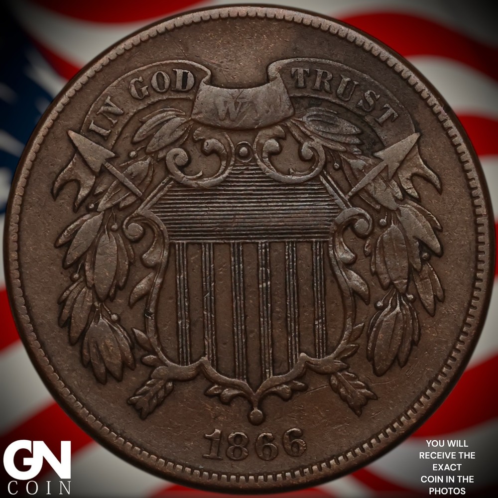 1866 2 Cent Piece A0611