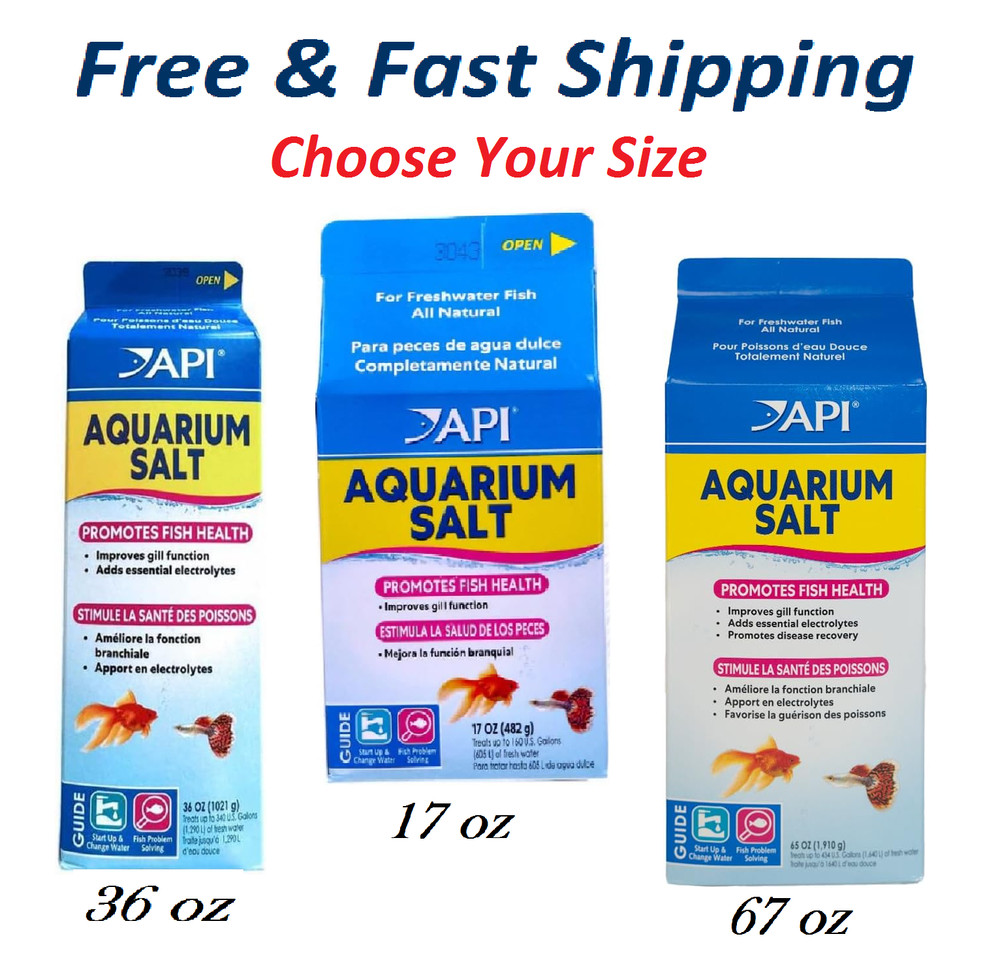 API AQUARIUM SALT Freshwater Aquarium Salt, ( Select Your Size )