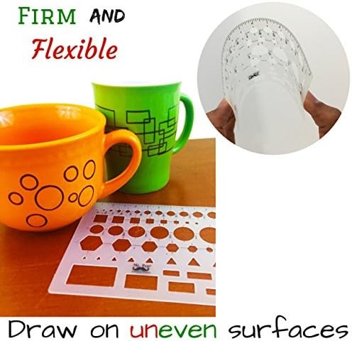 French Curve and Template Ruler Set for Drawing