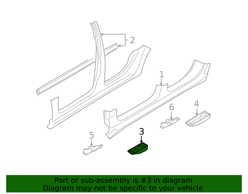 Genuine Audi Jacking Bracket 4F0-802-845