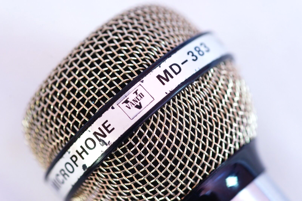 VANCO MD-383 Vintage Unidirectional Dynamic Microphone Japan Made