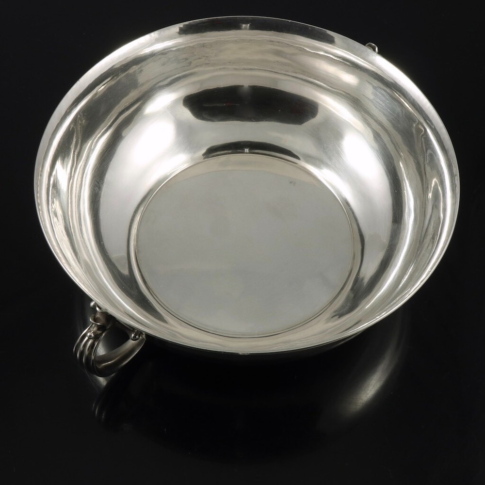 Georg Jensen. Hammered Sterling Silver Bowl #456A.