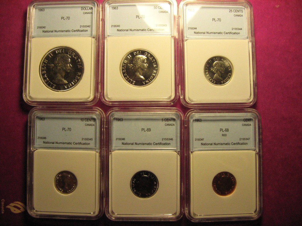 1963 Canada 6 coin set