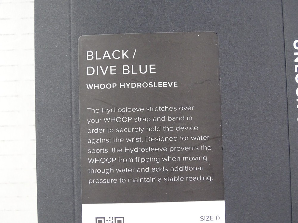 Whoop Hydrosleeve 2 Pack 4.0 Accessory Black / Dive Blue Size 0 New