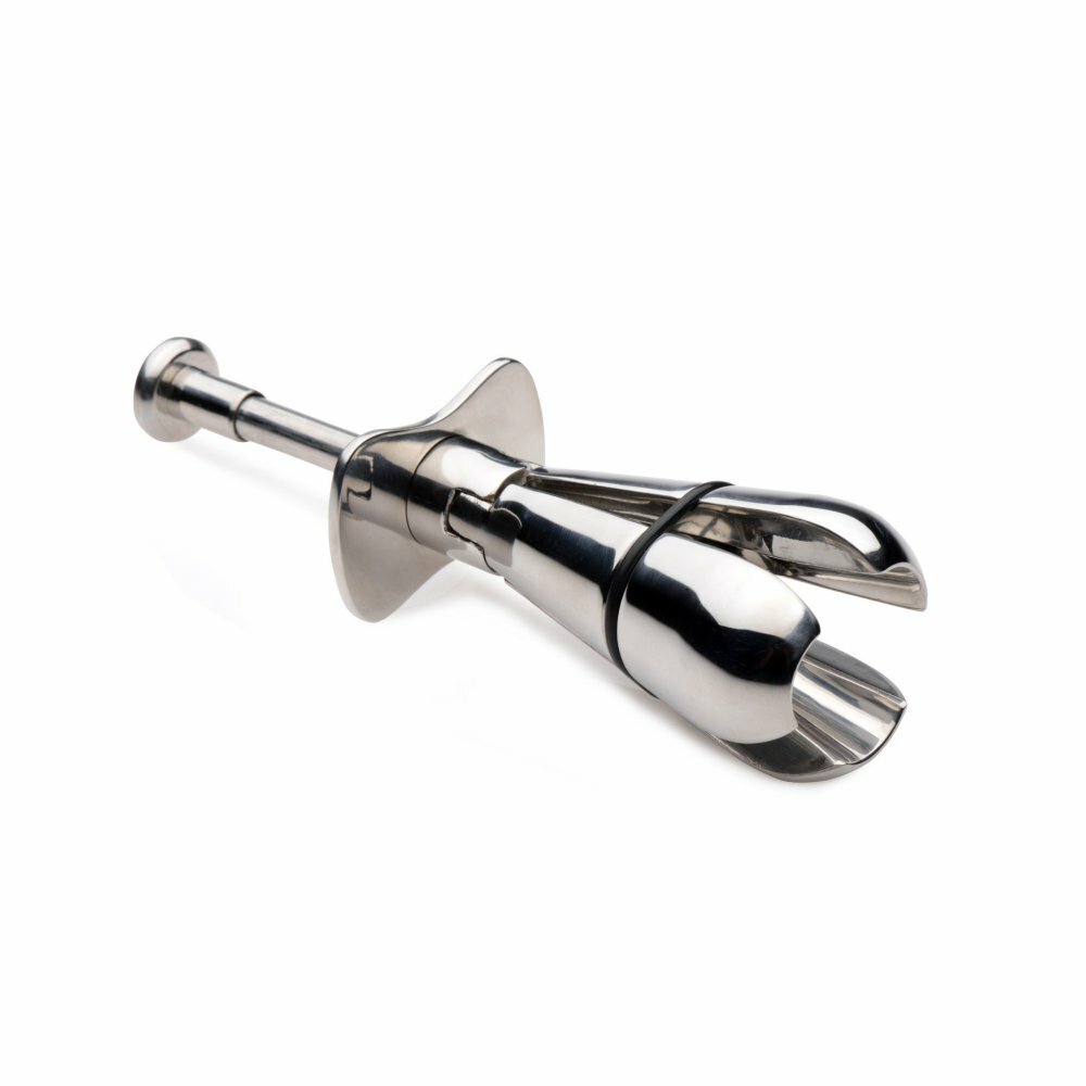 Stainless Steel Locking Anal Plug by Master Series