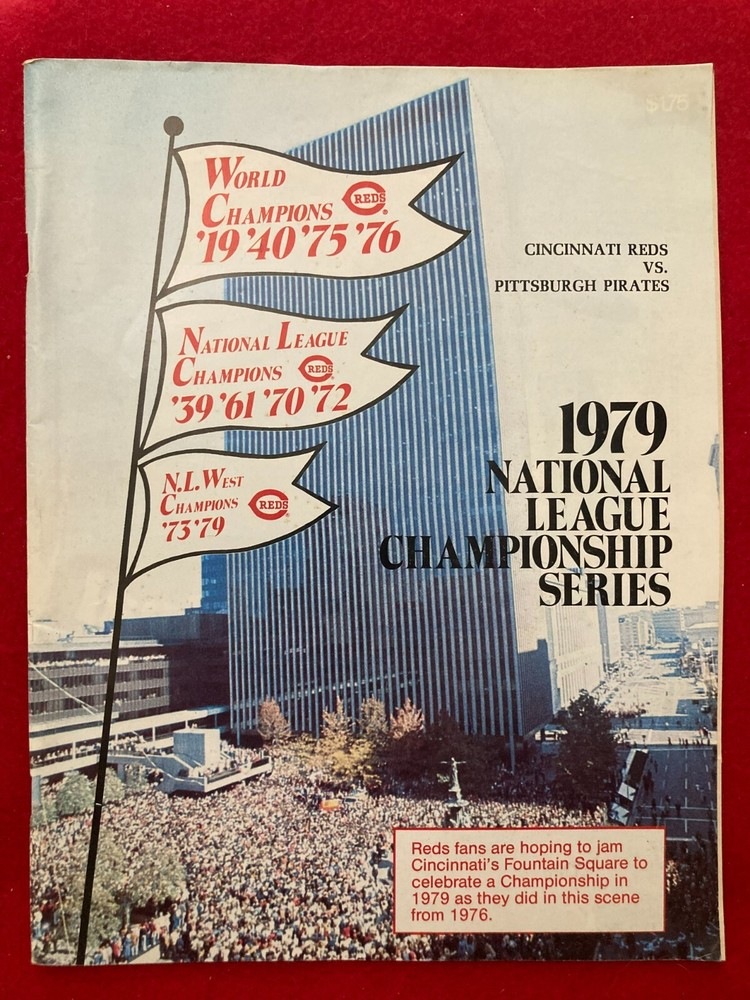 1979 NLCS Program Cincinnati Reds vs Pittsburgh Pirates Stargell Bench Morgan