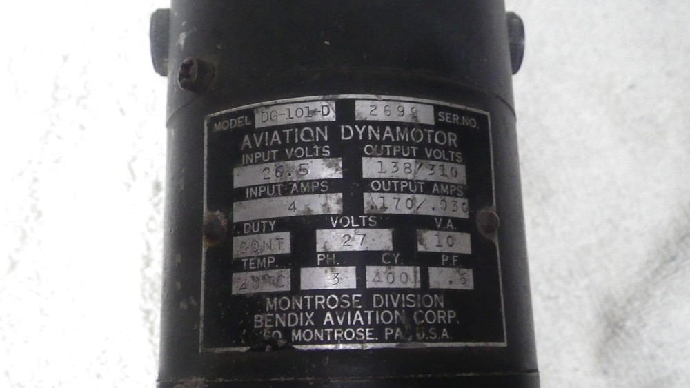 ARMY Signal Corp Dynamotor DY-107.AR