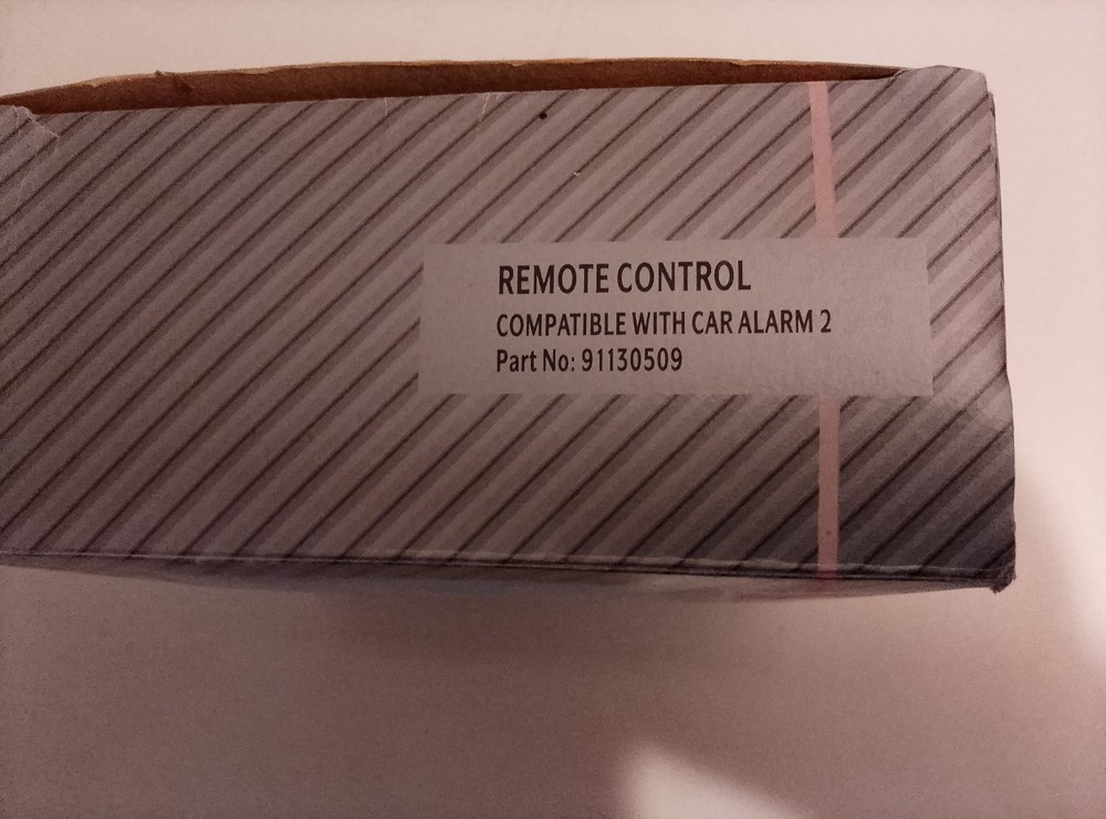 1980's vauxhall car alarm remote control set