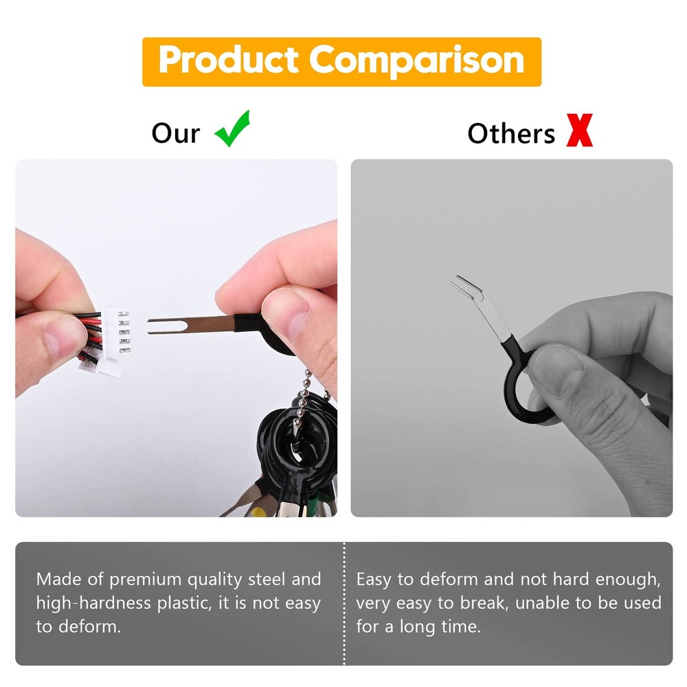 Terminal Removal Tool Kit, 82 Pcs Extractor Set, Depinning...