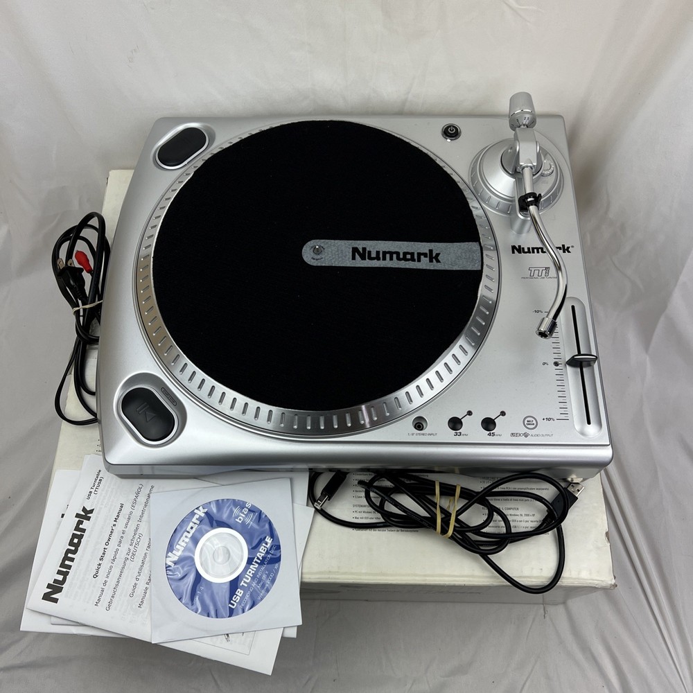 Numark TTUSB DJ Turntable USB Audio Interface TT USB UNTESTED PARTS/REPAIR READ