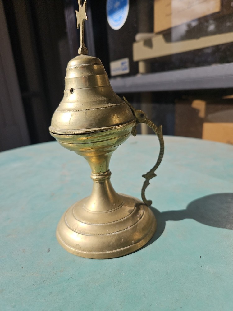 Antique Turkish Brass Incense Censer