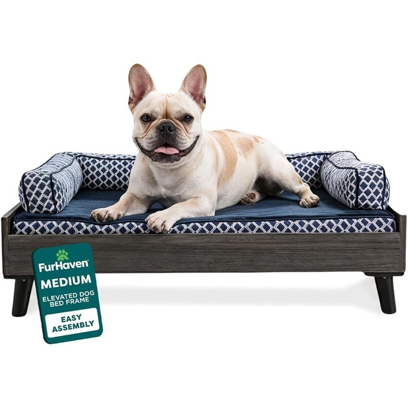 Elevated Dog Bed Frame Cooling Orthopedic Design Sturdy Support Easy Assembly US