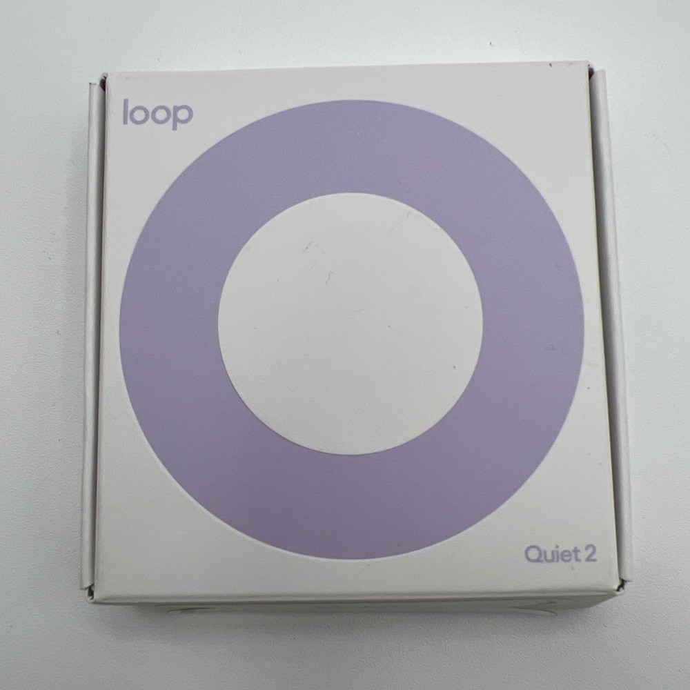 Loop Earplugs Quiet 2 - Noise Reduction 14db - Violet - NEW Open Box