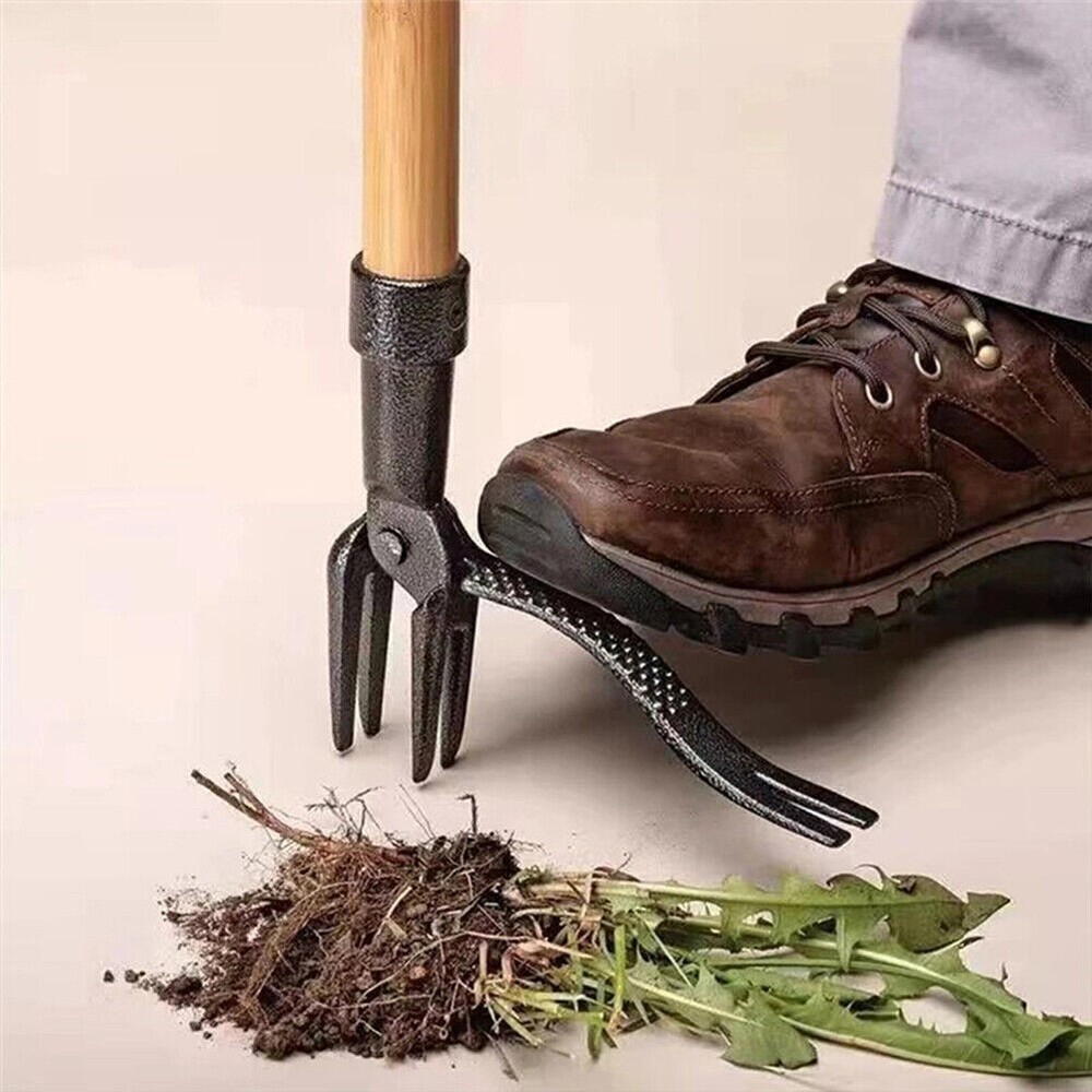 Weeder Puller Stand UP Garden Lawn Weed Root Remover Weeding Head Digging Tool
