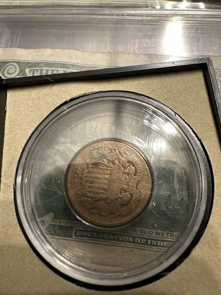 US Coin 1865 Two Cent Piece