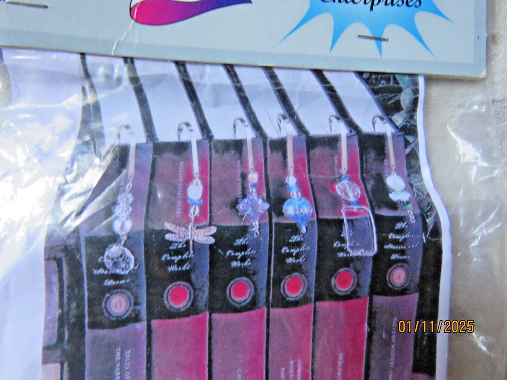 Pretty in Pink Beaded Bookmarks Beading Craft Project Kit Mac Enterprises VTG