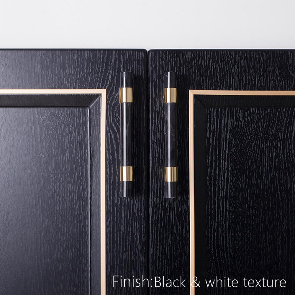 3.78" 5" Pink crystal stone Drawer Pulls natural marble Cabinet Handle Pulls