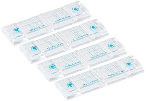 4 McMaster Method Microscope Slides, by FEC Source, Fecal/Worm Transparent