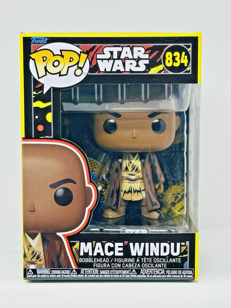 Funko Pop! Star Wars - Mace Windu (Retro) #834 with Protector - New