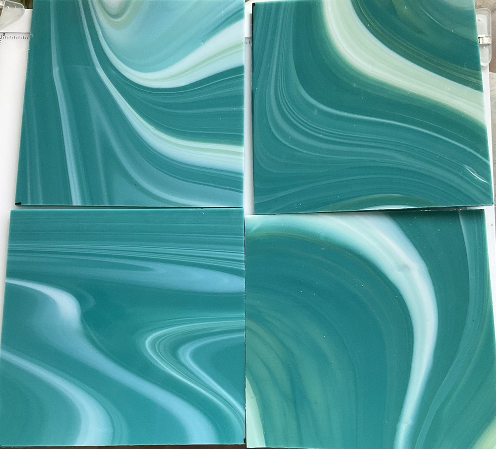 COE 96 Aqua With White Swirl