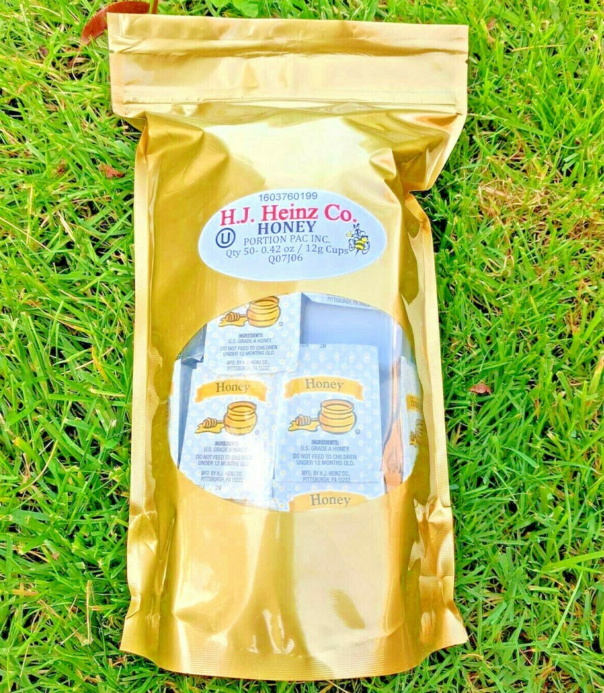 HEINZ HONEY SINGLE SERVE 50 Packets KOSHER 21oz 600g Please Read Description