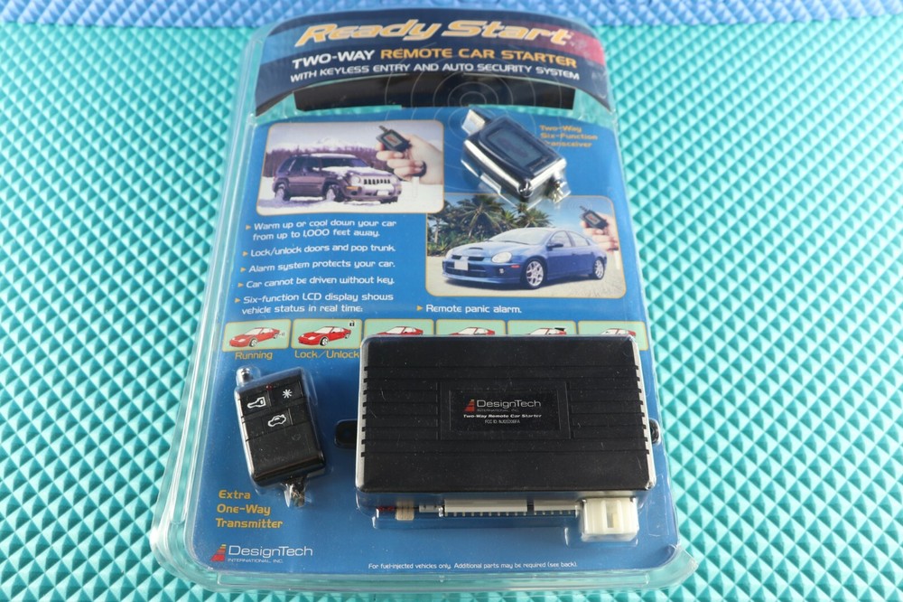 Design Tech Ready Start 490599 Two Way Remote Car Starter Security Keyless Entry
