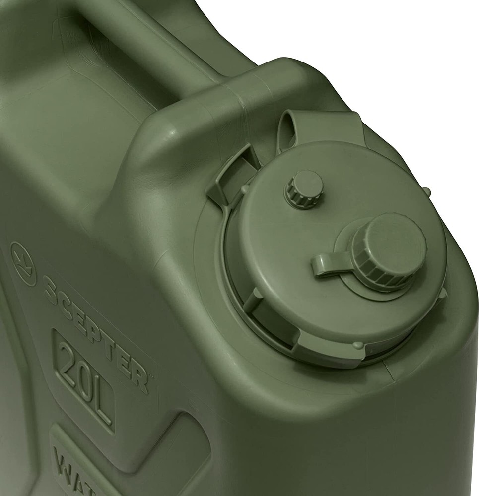 Scepter BPA Durable Portable Water Storage Container, Green (5 Pack)