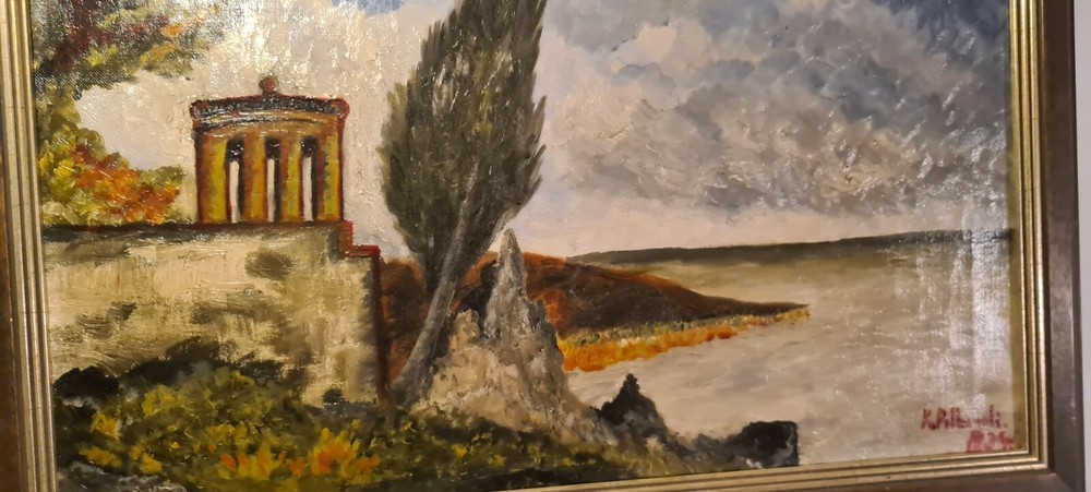 Oil Painting Artwork Landscape Expressionism 1934 Signed