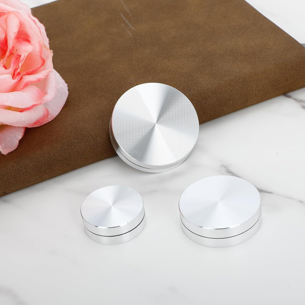 3Pcs Silver Ceramic Clay Pottery Spinner Set - 30Mm, 38Mm, 45Mm Throwing & Trimm