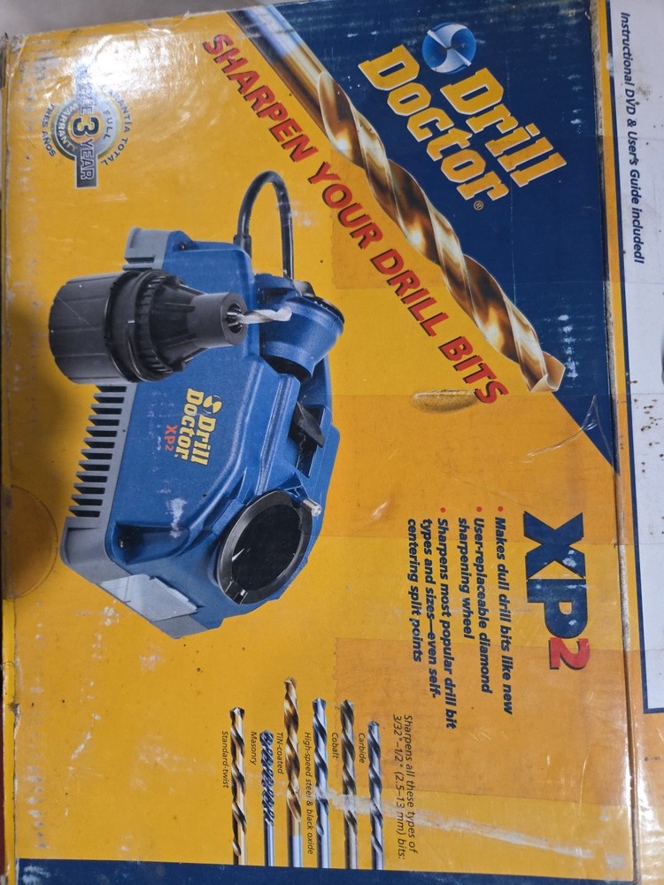 Drill Doctor XP2 Electric Drill Bit Sharpener Sharpens 3/32"-1/2" Bits