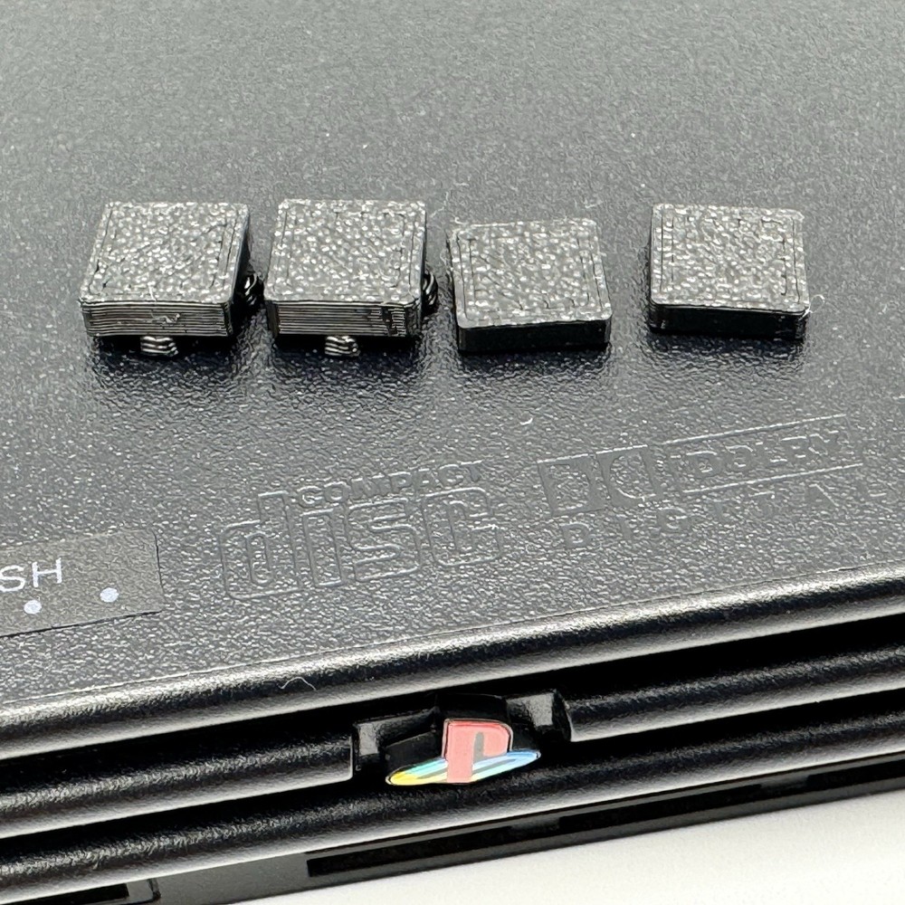 Plastic Rubber Feet Screw Covers for PlayStation 2 PS2 SLIM Console System