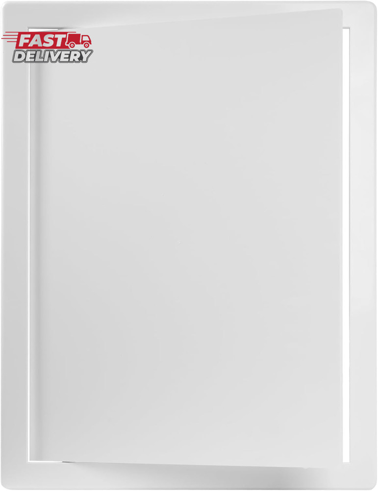 12" X 16" White Plastic Access Panel. Service Shaft Door Panel. Plumbing, Electr