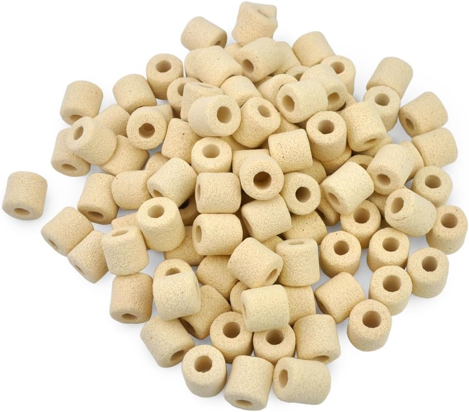 Aquarium Ceramic Ring, Filter Media for Fish Tank, Pond Filter, 1LB