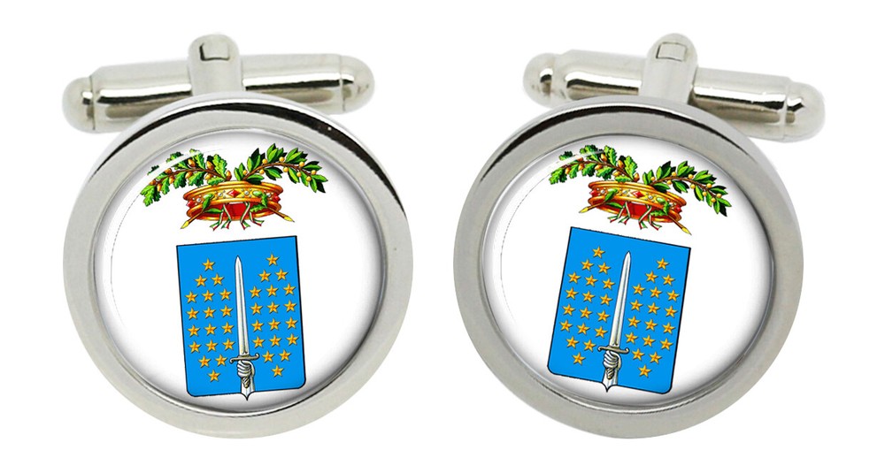 Vercelli (Italy) Round Cufflinks in Box