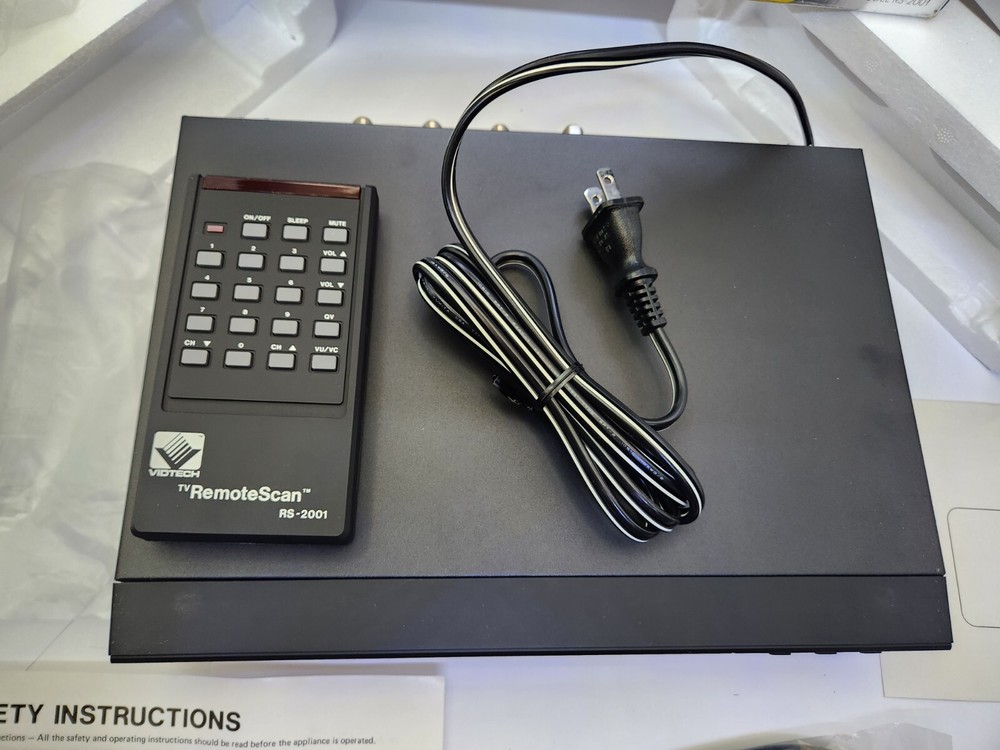 Vidtech MTS Stereo Remote Cable TV Television Decoder DBX RS-2001 Brand New
