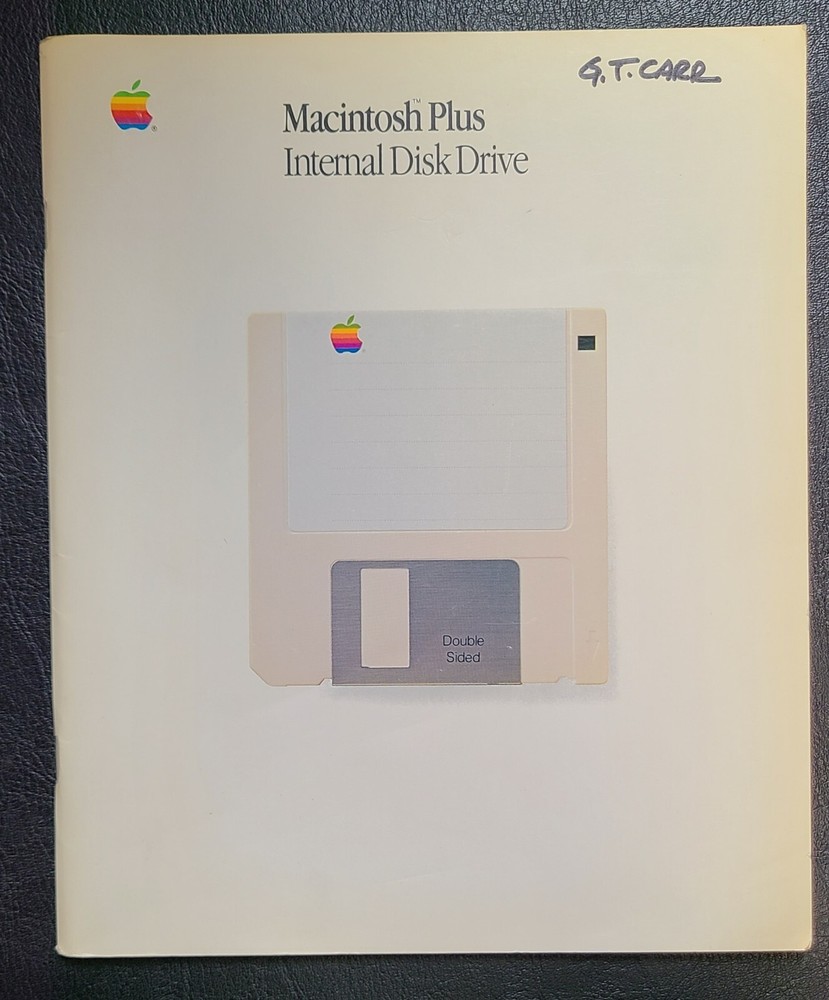 Apple Computer Macintosh 800K External Drive Manual & Internal Disc Drive