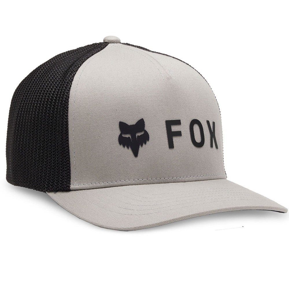 Fox Racing Absolute Flexfit Baseball Hat Cap Curved Brim Comfortable Steel Grey