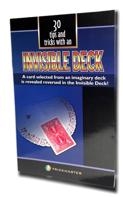 30 TIPS & TRICKS INVISIBLE DECK BOOKLET Book Magic Trick Mental Cards Mentalism