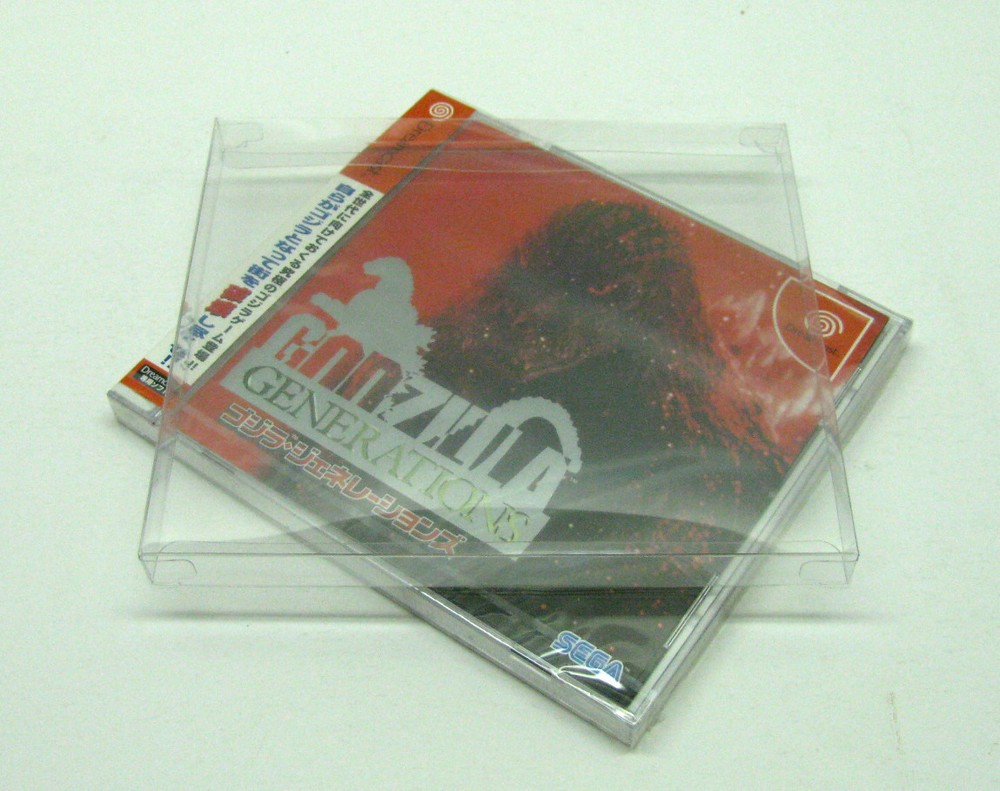 1x SEGA DREAMCAST IMPORT GAME CIB - CLEAR PROTECTIVE BOX PROTECTOR SLEEVE CASE