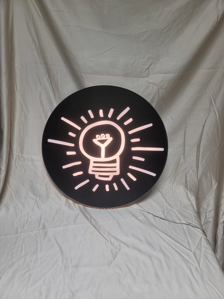 Extremely Rare Keith Harding Lightbulb Lighted Sign!