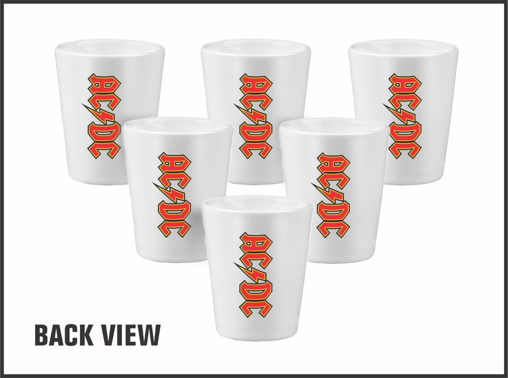 AC/DC Rock Shot Glasses x2
