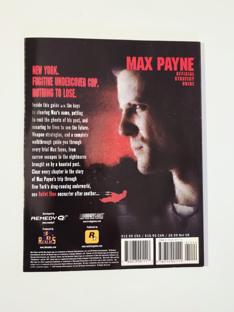 Max Payne Official Strategy Guide BradyGames
