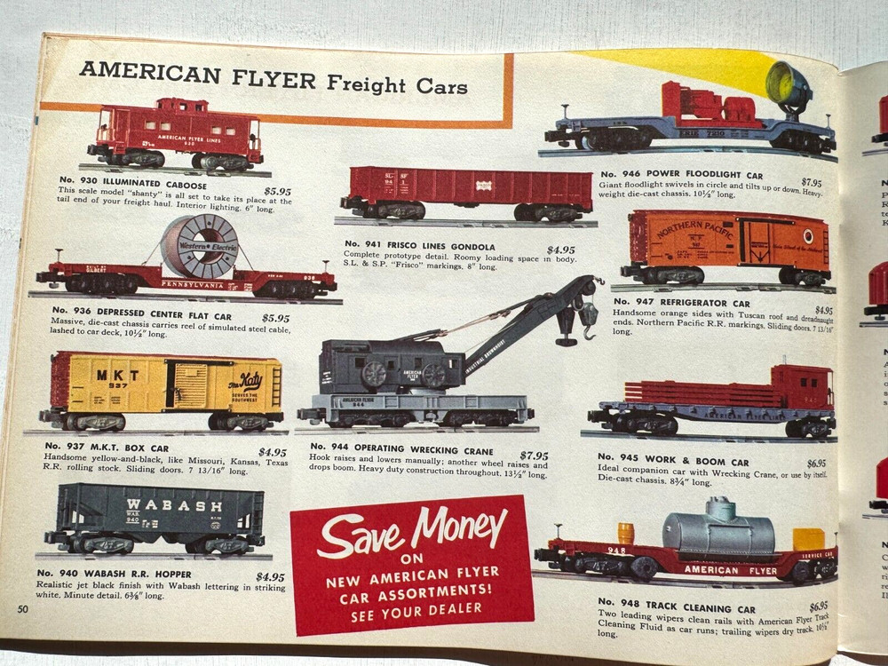 1956 Gilbert American Flyer Model Train Catalog- Great Condition!