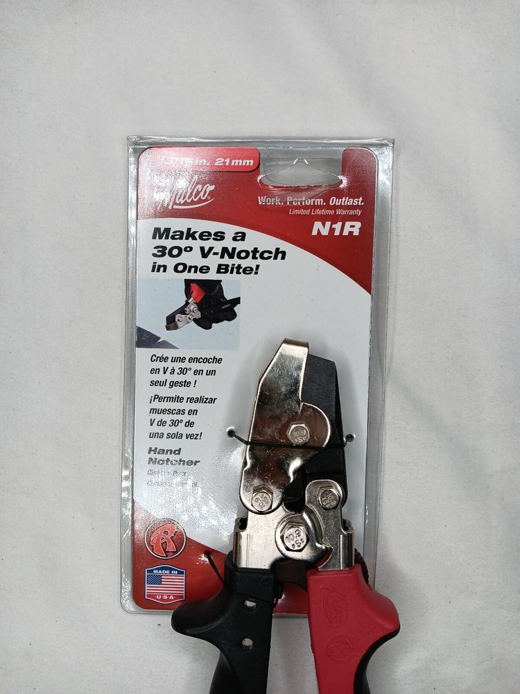 Malco Tools N1R RedLine 13/16" Hand Notcher