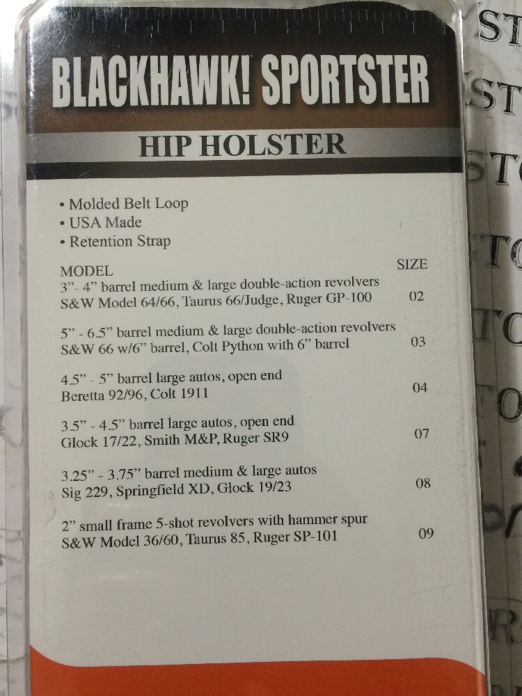Blackhawk Sportster Hip Holster, 03 Right Side