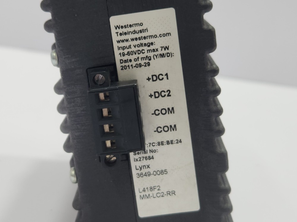 WESTERMO LYNX 3649-0085 ETHERNET SWITCH