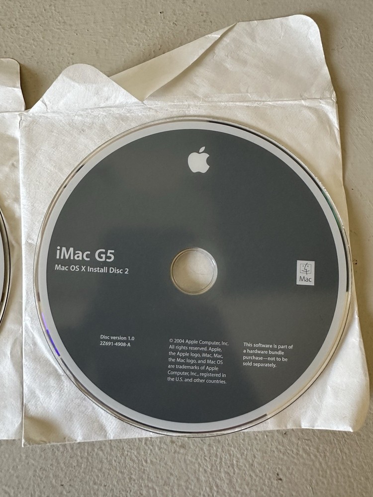 Power Mac G5 User Guide with 2 Installation Discs And Additional Hardware Test