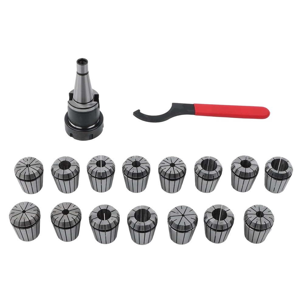 NMTB30 ER40 Tool Holder Set 17 Pack Spring Collet Chuck Kit .0005"